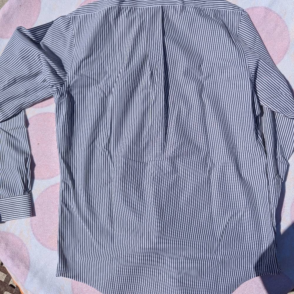 Brooks Brothers Classic Striped Men's Shirt 16-36 Slimfit Grey Stripe - Picture 6 of 6